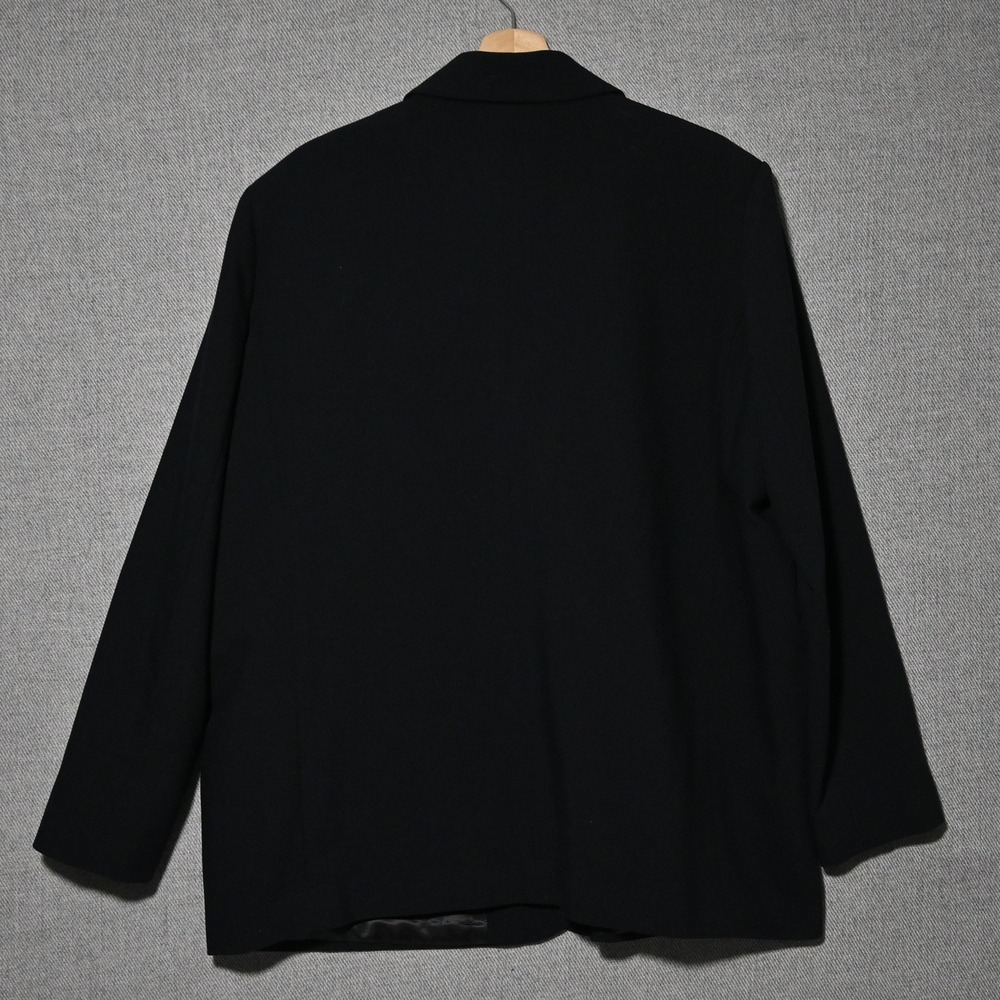 Abercrombie & Fitch Blazer Women Oversized Single Button XL Black - Picture 2 of 7